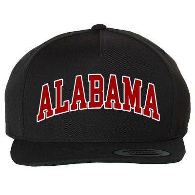 Alabama Throwback Design Classic Wool Snapback Cap