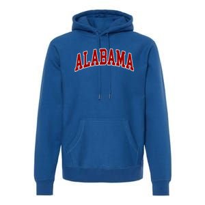 Alabama Throwback Design Classic Premium Hoodie