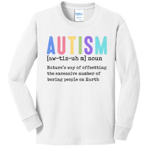 Autism Teacher Definition Autism Awareness Kids Long Sleeve Shirt