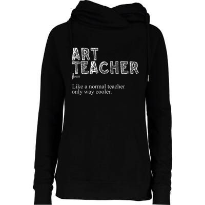 Art Teacher Design For Women Art Teacher Appreciation Womens Funnel Neck Pullover Hood