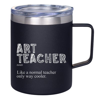 Art Teacher Design For Women Art Teacher Appreciation 12oz Stainless Steel Coffee Mug