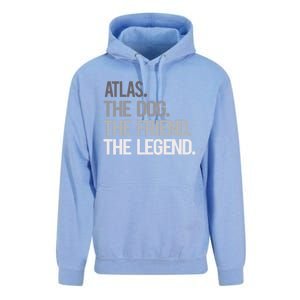 Atlas The Dog The Friend The Legend National Pet Day Gift Unisex Surf Hoodie