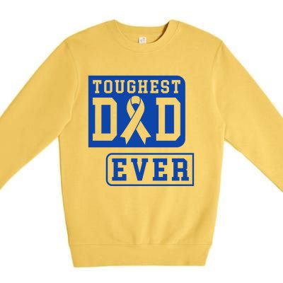 Amazing Tough Dad Fathers Day For The Toughest Dad Ever Funny Gift Premium Crewneck Sweatshirt