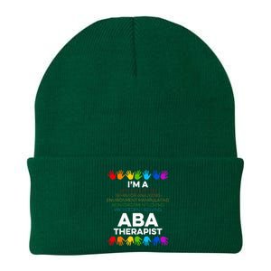 ABA Therapist Data Behavior Analyst Autism Therapy Knit Cap Winter Beanie