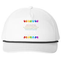 ABA Therapist Data Behavior Analyst Autism Therapy Snapback Five-Panel Rope Hat