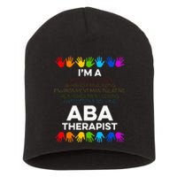 ABA Therapist Data Behavior Analyst Autism Therapy Short Acrylic Beanie