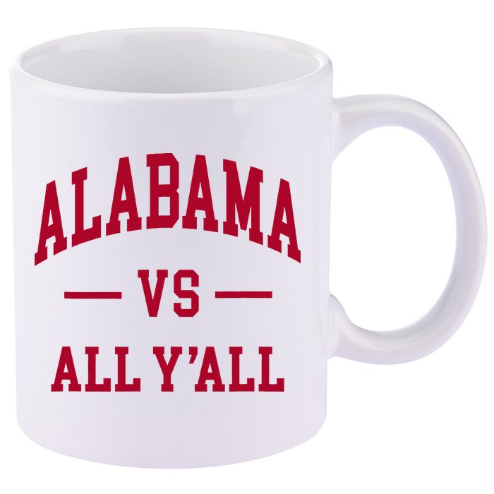Alabama Throwback Design Classic 11oz C Handle Ceramic Mug