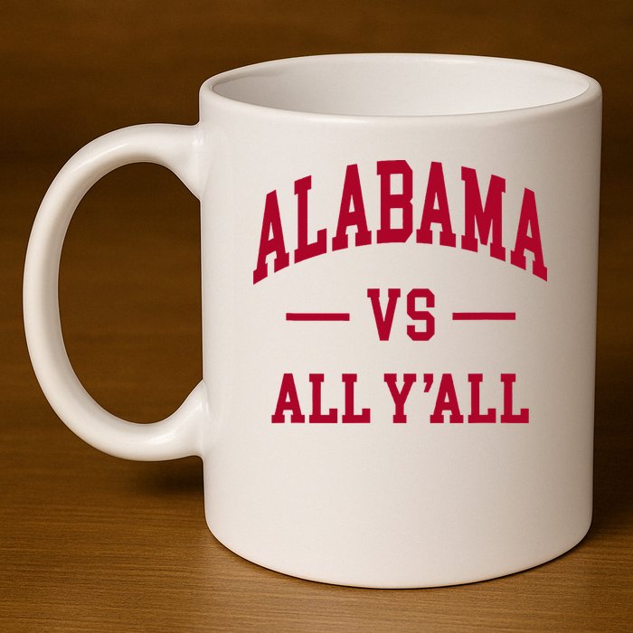 Alabama Throwback Design Classic 11oz C Handle Ceramic Mug
