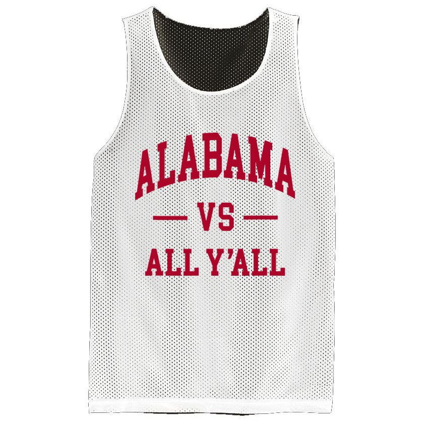 Alabama Throwback Design Classic Mesh Reversible Basketball Jersey Tank