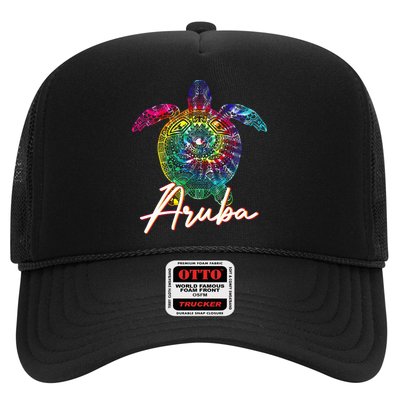 Aruba Tie Dye Sea Turtle Matching Family Vacation Trucker Hat
