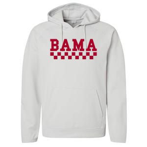 Alabama Throwback Design Classic Performance Fleece Hoodie