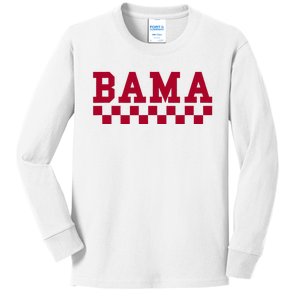 Alabama Throwback Design Classic Kids Long Sleeve Shirt