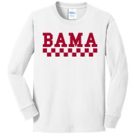 Alabama Throwback Design Classic Kids Long Sleeve Shirt