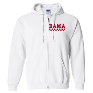 Alabama Throwback Design Classic Full Zip Hoodie