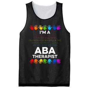 ABA Therapist Data Behavior Analyst Autism Therapy Mesh Reversible Basketball Jersey Tank