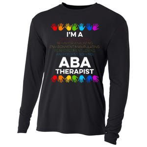 ABA Therapist Data Behavior Analyst Autism Therapy Cooling Performance Long Sleeve Crew