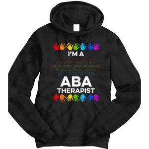 ABA Therapist Data Behavior Analyst Autism Therapy Tie Dye Hoodie