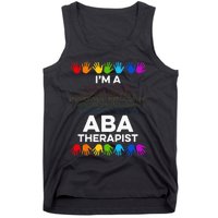 ABA Therapist Data Behavior Analyst Autism Therapy Tank Top