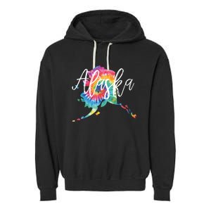 Alaska Tie Dye Garment-Dyed Fleece Hoodie