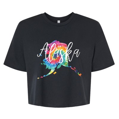 Alaska Tie Dye Bella+Canvas Jersey Crop Tee