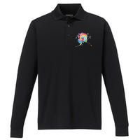 Alaska Tie Dye Performance Long Sleeve Polo