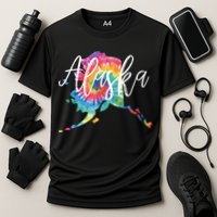 Alaska Tie Dye Cooling Performance Crew T-Shirt