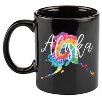Alaska Tie Dye 11oz C Handle Ceramic Mug