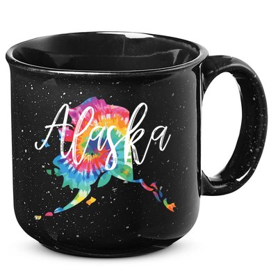 Alaska Tie Dye 15oz Campfire Ceramic Mug