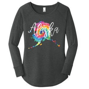 Alaska Tie Dye Women's Perfect Tri Tunic Long Sleeve Shirt