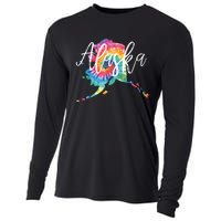 Alaska Tie Dye Cooling Performance Long Sleeve Crew