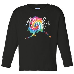 Alaska Tie Dye Toddler Long Sleeve Shirt