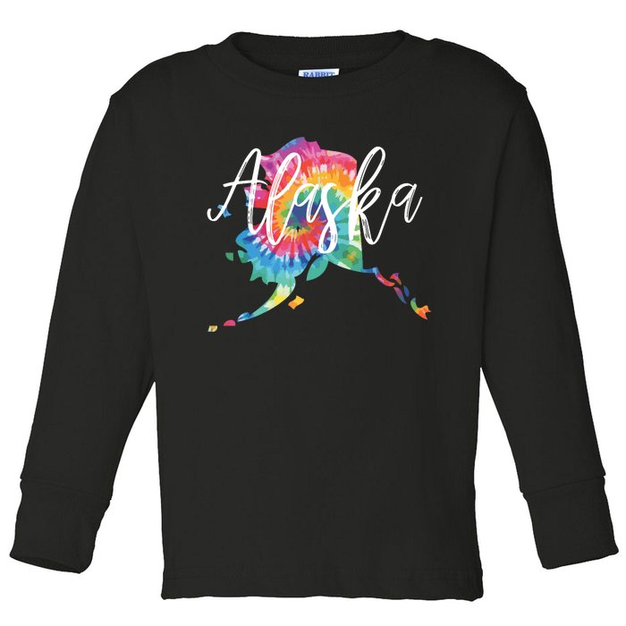 Alaska Tie Dye Toddler Long Sleeve Shirt