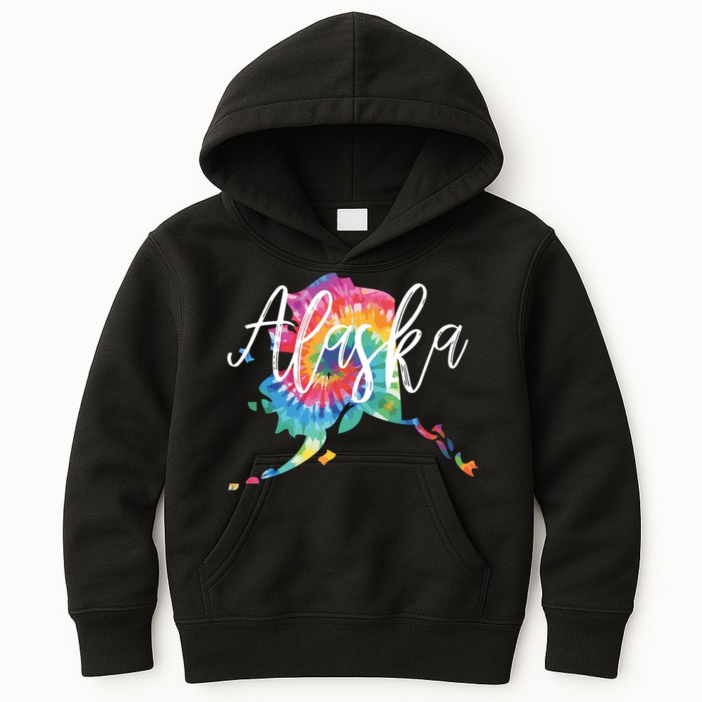 Alaska Tie Dye Kids Hoodie