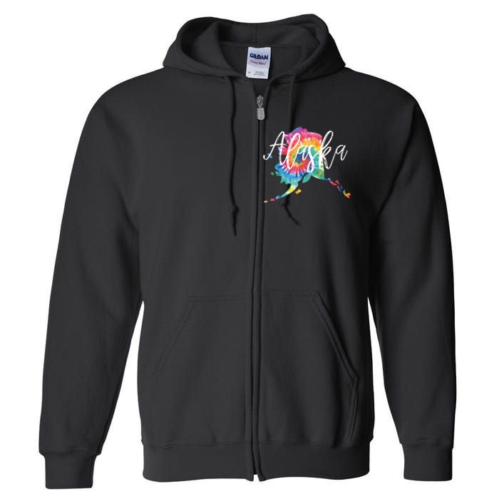 Alaska Tie Dye Full Zip Hoodie