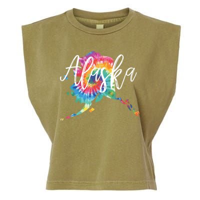 Alaska Tie Dye Garment-Dyed Women's Muscle Tee