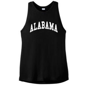 Alabama Throwback Design Classic Ladies PosiCharge Tri-Blend Wicking Tank