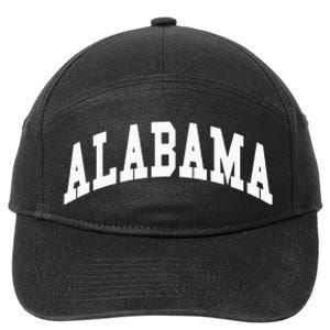 Alabama Throwback Design Classic 7-Panel Snapback Hat