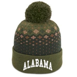 Alabama Throwback Design Classic The Baniff Cuffed Pom Beanie