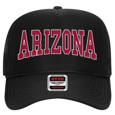 Arizona Throwback Design Classic High Crown Mesh Back Trucker Hat