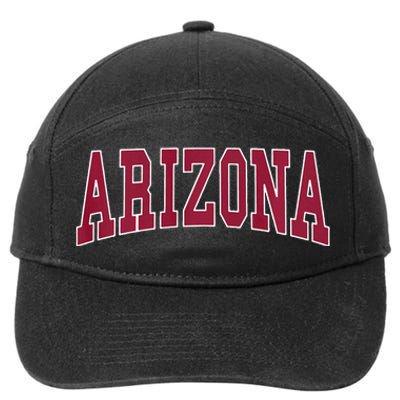 Arizona Throwback Design Classic 7-Panel Snapback Hat