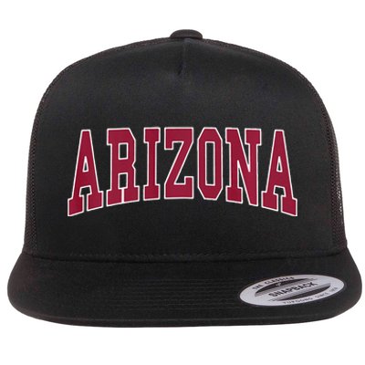 Arizona Throwback Design Classic Flat Bill Trucker Hat