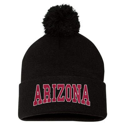 Arizona Throwback Design Classic Pom Pom 12in Knit Beanie