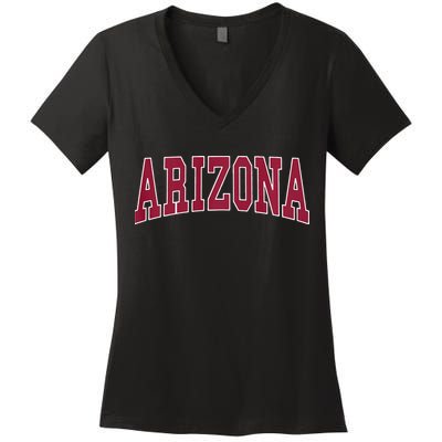 Arizona Throwback Design Classic Women's V-Neck T-Shirt