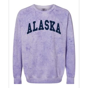 Alaska Throwback Design Classic Colorblast Crewneck Sweatshirt