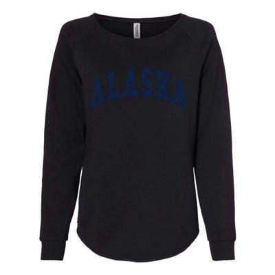 Alaska Throwback Design Classic Womens California Wash Sweatshirt