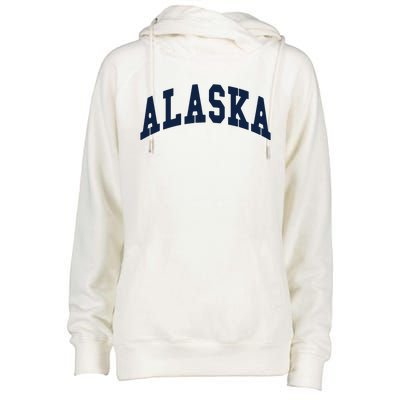 Alaska Throwback Design Classic Womens Funnel Neck Pullover Hood