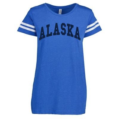 Alaska Throwback Design Classic Enza Ladies Jersey Football T-Shirt