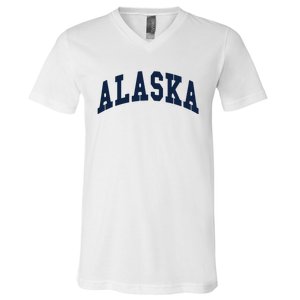 Alaska Throwback Design Classic V-Neck T-Shirt