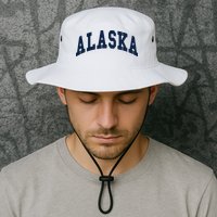 Alaska Throwback Design Classic Bucket Hat