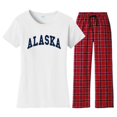 Alaska Throwback Design Classic Women's Flannel Pajama Set